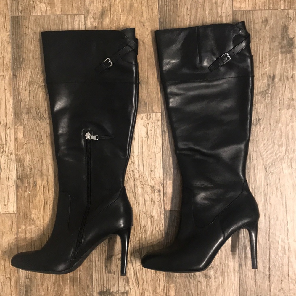 Ralph Lauren Halina Knee High Leather Boots 8
